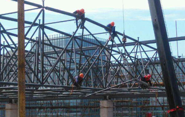 杭州论钢结构网架装配的步履和相关关注变乱