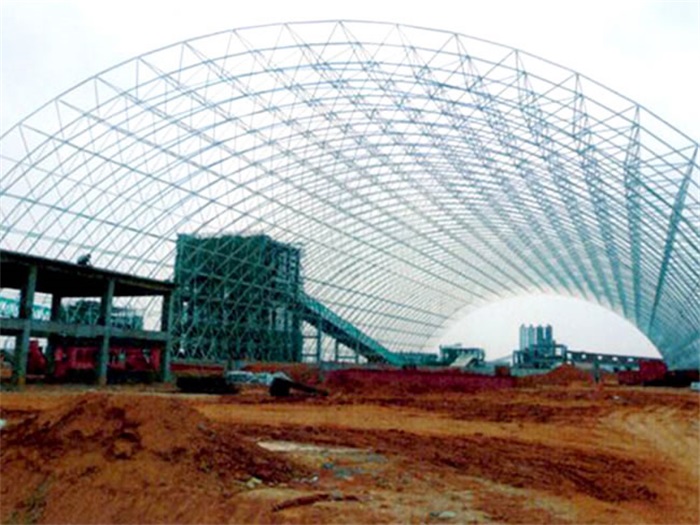 杭州广西白色电厂干煤棚网架加工